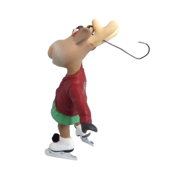 Hallmark Keepsake Ornament Reindeer Champs Dancer 1987 Ice Skating Original Box - Picture 4 of 12